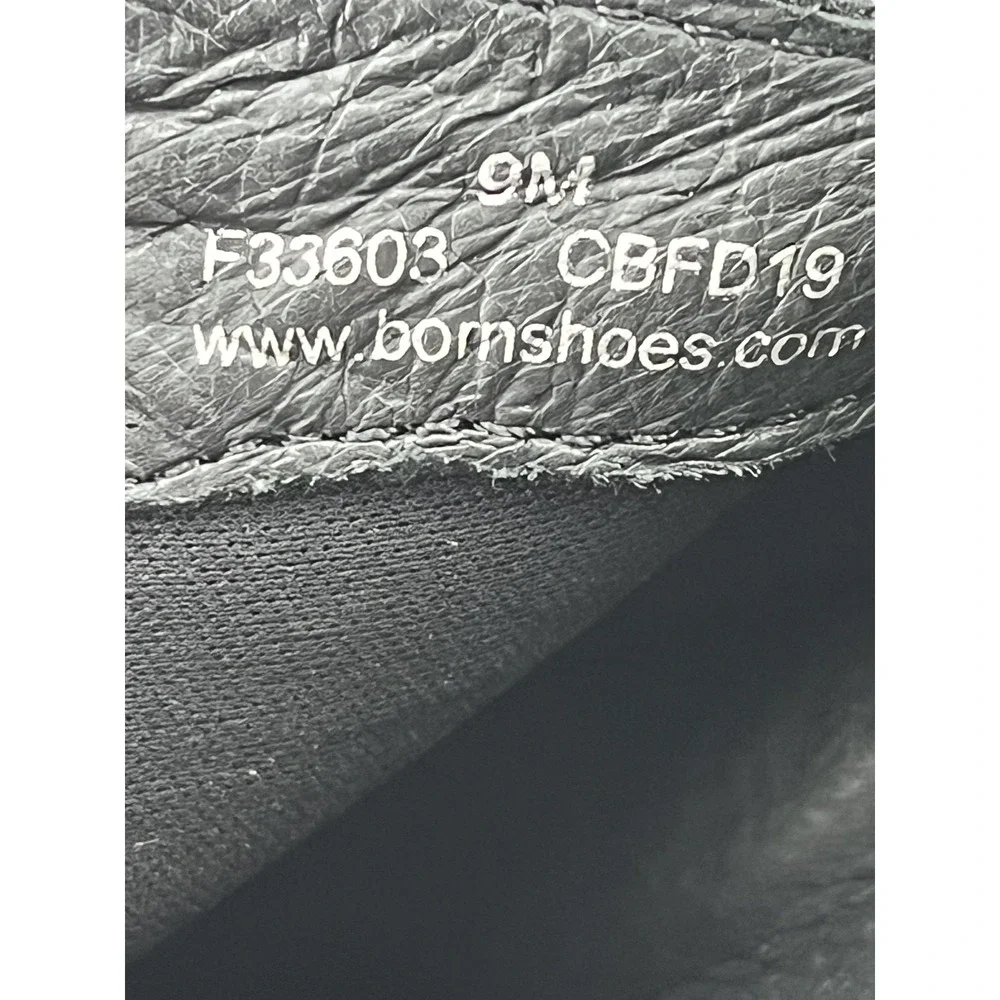 Born Shoes Women Size 9 Black Suede Leather Boots Back‎ Zip Casual CBFD19 F33603